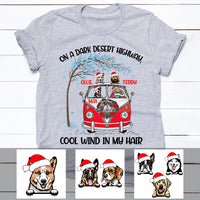 Personalized On Dark Desert Highway  Dog Christmas T Shirt OB271 30O36 thumb 1