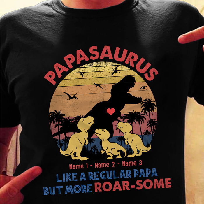 Personalized Grandpa Roarsome Dinosaur T Shirt MY51 95O36 1