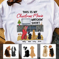 Personalized My Christmas Movie Watching With Dog T Shirt OB312 85O47 thumb 1