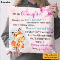 Personalized Gift For Daughter Hug This Soft Pillow 32341 thumb 1