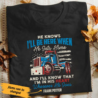 Personalized  Trucker Wife T Shirt JN191 95O53 thumb 1