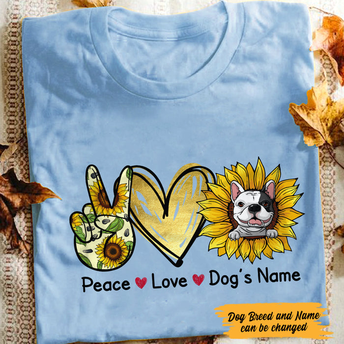 Personalized Dog Sunflower T Shirt AP136 87O47 1