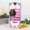 Personalized BWA Breast Cancer Picked A Fight Steel Tumbler AG101 26O57 1