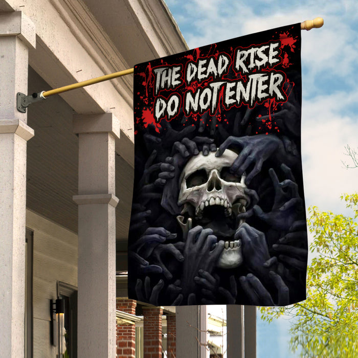 Skull The Dead Rise Halloween Flag JL154 81O34 1