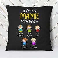 Personalized Papy Mamie French Grandma Grandpa Belongs Pillow MR234 81O34 thumb 1