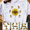 Personalized Mom Grandma Sunflower T Shirt MR262 30O60 1