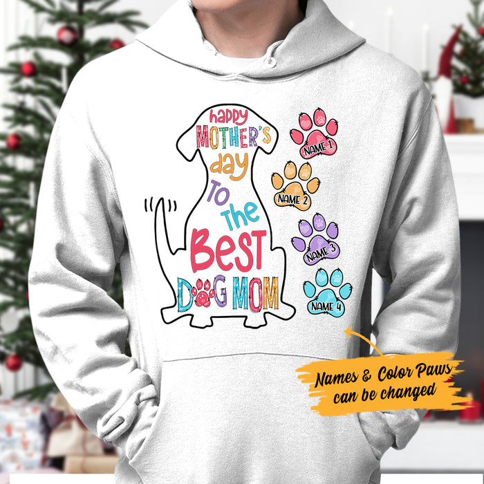 Personalized The Best Dog Mom Grandma Hoodie MR101 65O36 1
