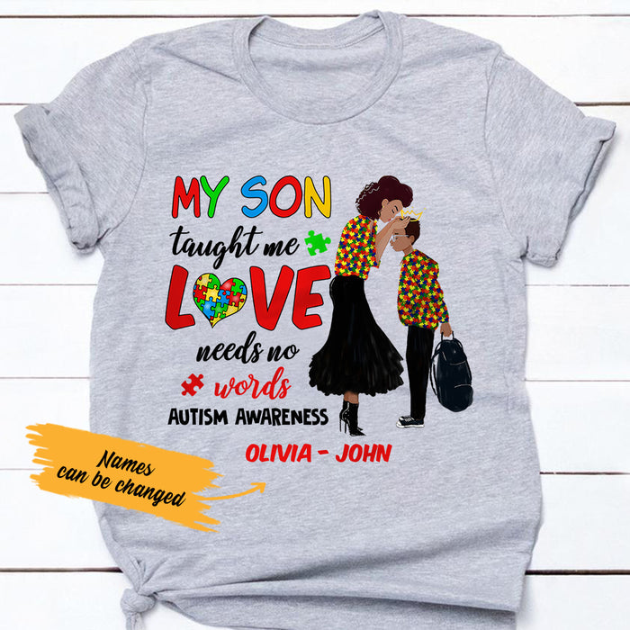 Personalized Autism Mom BWA Taught Me T Shirt AG41 65O36 1