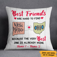 Personalized Best Friends Long Distance  Pillow SB2433 30O47 (Insert Included) thumb 1