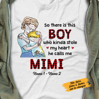 Personalized Grandma Heart T Shirt MR111 81O58 thumb 1