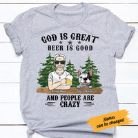 Personalized Camping Dog Dad People Are Crazy T Shirt AP166 95O58 thumb 1