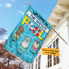 Personalized Welcome To Our Pool Dogs Garden Flag JL71 65O58 thumb 1
