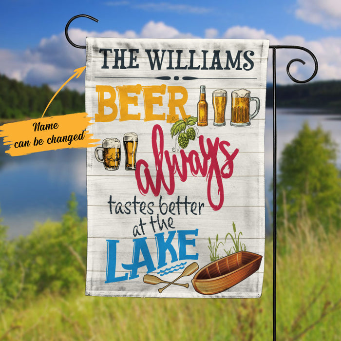 Personalized Lake Beer Gardening Flag AG193 87O58 1