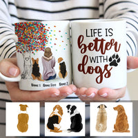 Personalized Life Is Better With Dogs Mug FB11 26O60 thumb 1