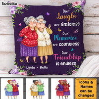 Personalized Gift For Old Friends Our Friendship Is Endless Pillow 30859 thumb 1