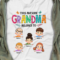 Personalized Awesome Mom Grandma T Shirt JL73 95O47 thumb 1
