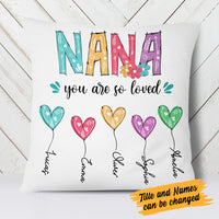 Personalized Mom Grandma So Loved Pillow MY71 30O34 (Insert Included) thumb 1