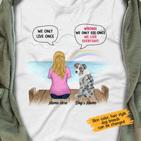 Personalized Dog Mom T Shirt AP202 87O58 thumb 1