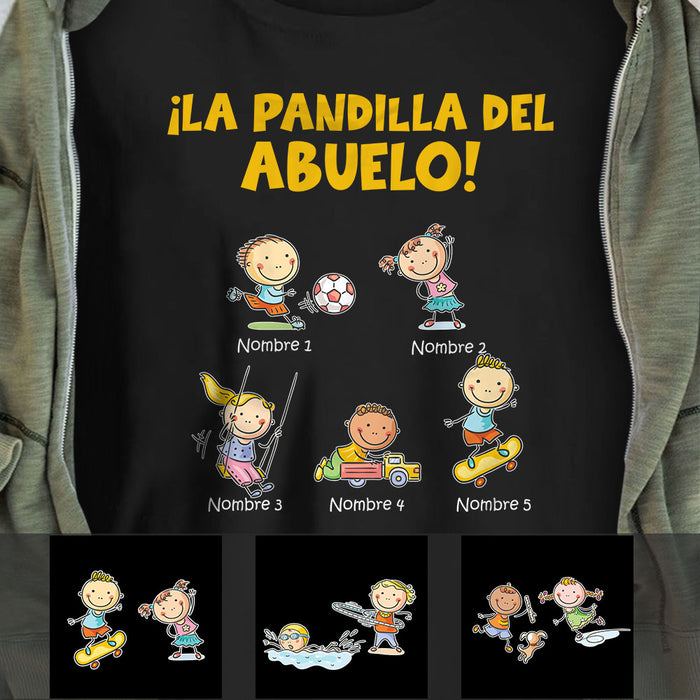 Personalized Grandpa Sport Spanish Papá Abuelo T Shirt AP1414 95O58 1