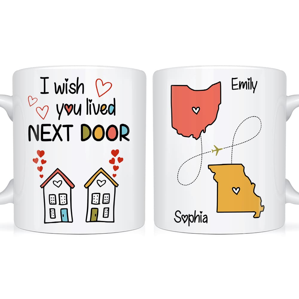Personalized Gift for Long Distance Relationship Mug 23189 Primary Mockup