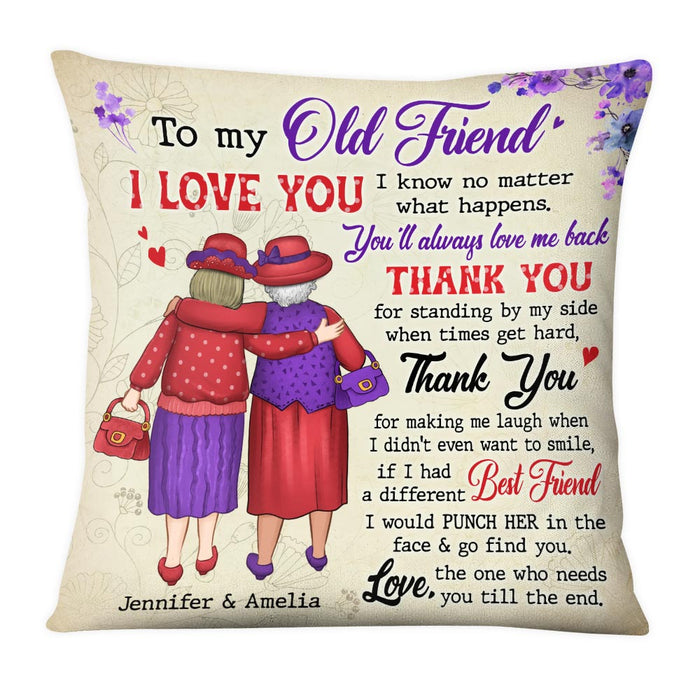 Personalized Gift For Friends Thank You For Standing By My Side Pillow Famvibe