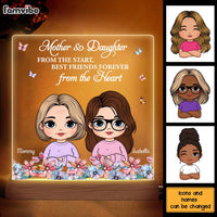 Personalized Gift For Mother And Daughter From The Start Plaque LED Lamp Night Light 32262 thumb 1