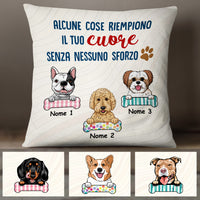 Personalized Dog Fill Your Heart Italian Cane Cuore Pillow AP1213 95O47 (Insert Included) thumb 1