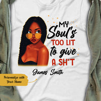 Personalized My Soul Is Too Lit BWA T Shirt JL251 73O58 thumb 1