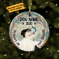 Personalized Forever In Our Hearts Shih Tzu Dog Memorial  Ornament OB211 73O36 thumb 1