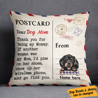 Personalized Love Letter To Dog Mom Pillow FB243 65O36 (Insert Included) thumb 1