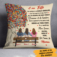 Personalized Mom Grandma Maman Grand-mère French Tree Hug Pillow AP85 67O60 (Insert Included) thumb 1