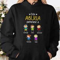 Personalized Abuelo Abuela Spanish Grandma Grandpa Belongs Hoodie MR233 81O34 thumb 1