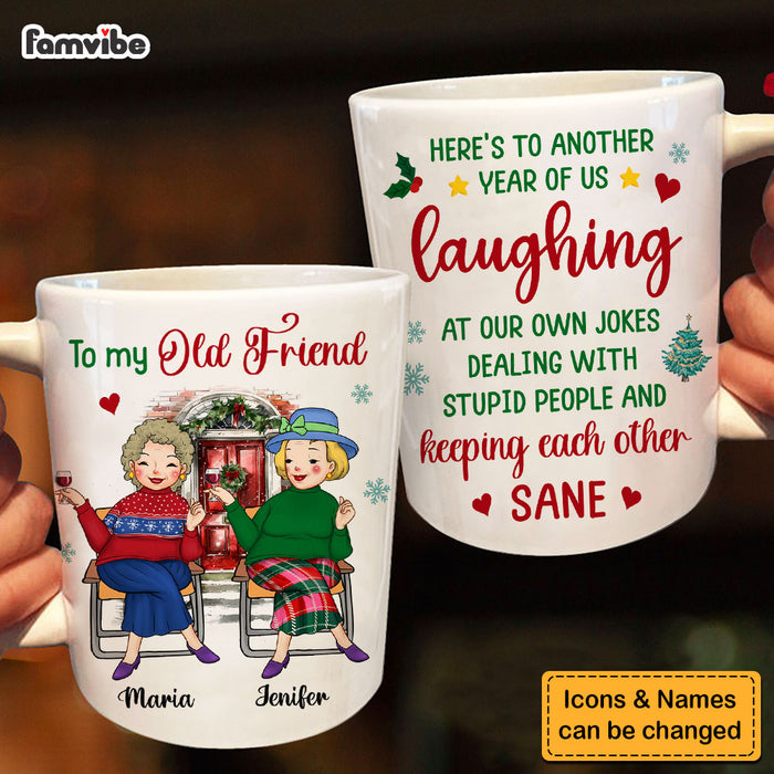 Personalized Gift For Old Friends Here's To Another Year Of Us Mug 30276 1