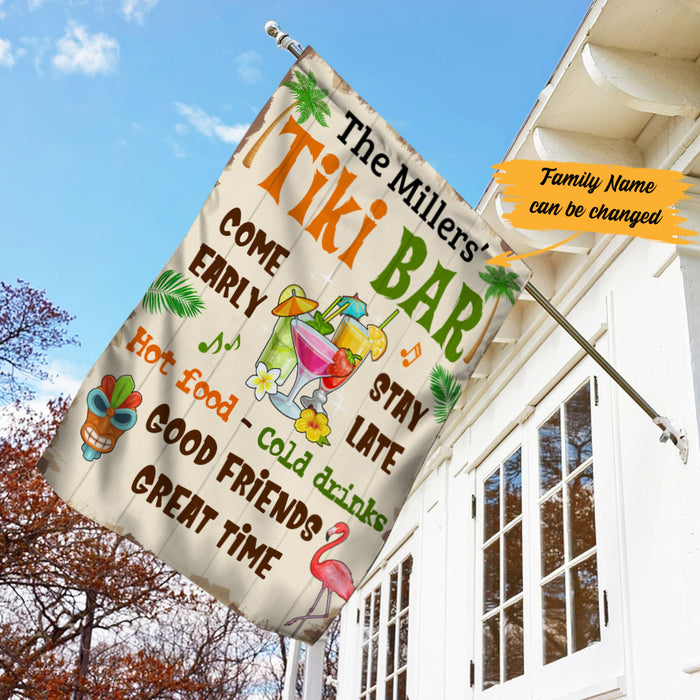 Personalized Come Classy Backyard Tiki Bar Gardening Flag AG81 29O53 1