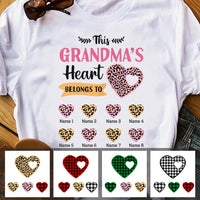 Personalized Mom Grandma Heart Belong To T Shirt MR42 95O47 thumb 1
