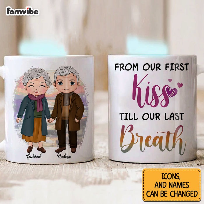 Personalized Couple From Our First Kiss Mug 31138 1