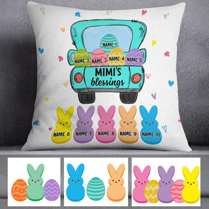 Personalized Bunny Easter Day Grandma Pillow MR13 73O60 (Insert Included) 1
