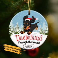 Personalized Dachshund Christmas  Ornament OB124 85O36 thumb 1