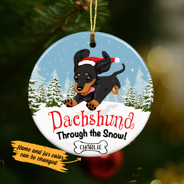 Personalized Dachshund Christmas  Ornament OB124 85O36 1