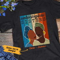 Personalized Unbiological Sisters BWA Friends T Shirt JL313 28O53 thumb 1