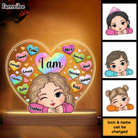 Personalized Gift For Granddaughter I Am Kind Plaque LED Lamp Night Light 31531 thumb 1