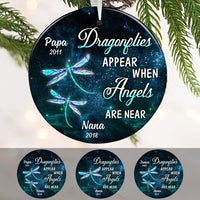 Personalized Dragonflies Appear Memorial Ornament OB13 30O58 thumb 1