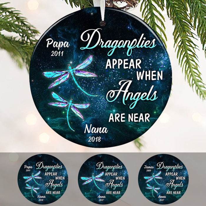 Personalized Dragonflies Appear Memorial Ornament OB13 30O58 1