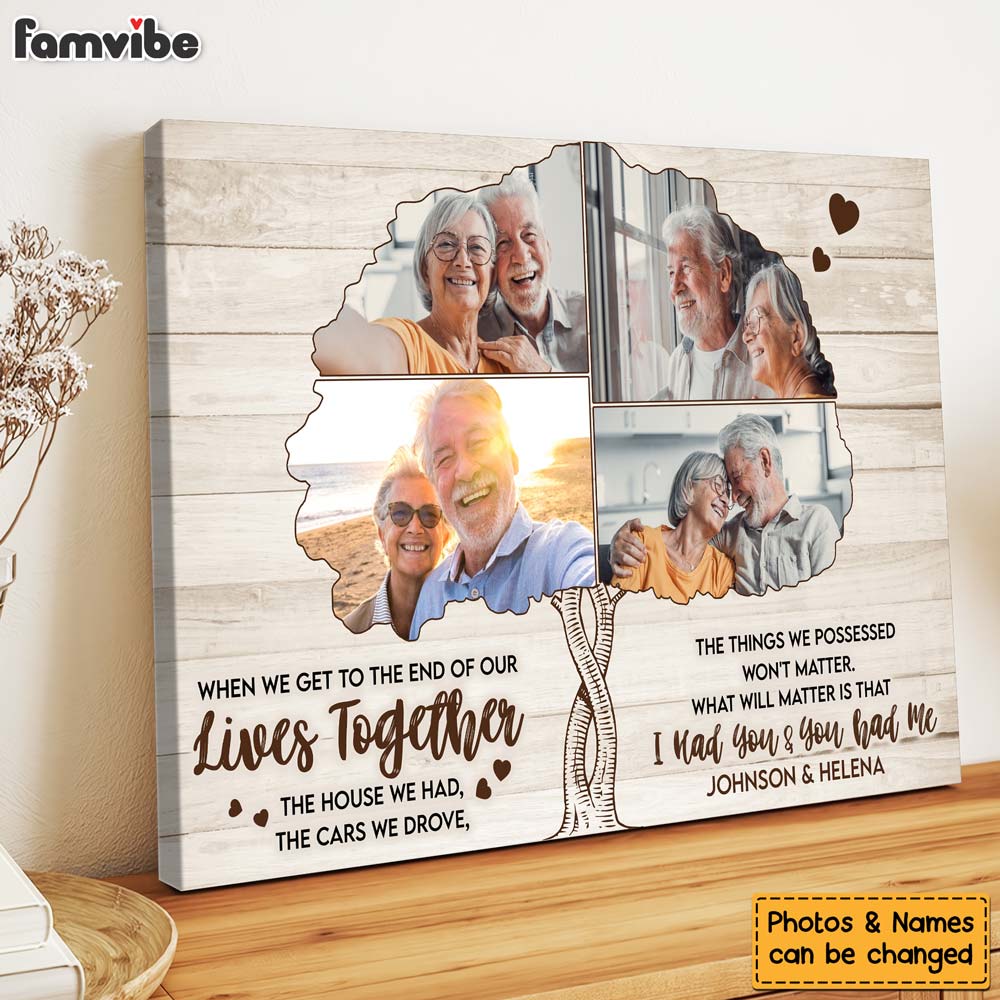 Personalized Anniversary Gift For Couple Upload Photo Canvas 30353 Primary Mockup