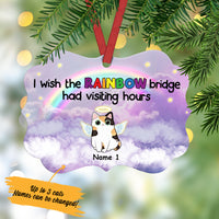 Personalized Rainbow Cat Memorial Benelux Ornament NB133 65O57 thumb 1