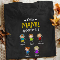 Personalized Papy Mamie French Grandma Grandpa Belongs T Shirt AP267 81O34 thumb 1