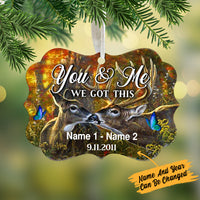 Personalized Deer Hunting Couple We Got This MDF Benelux Ornament NB121 73O57 thumb 1