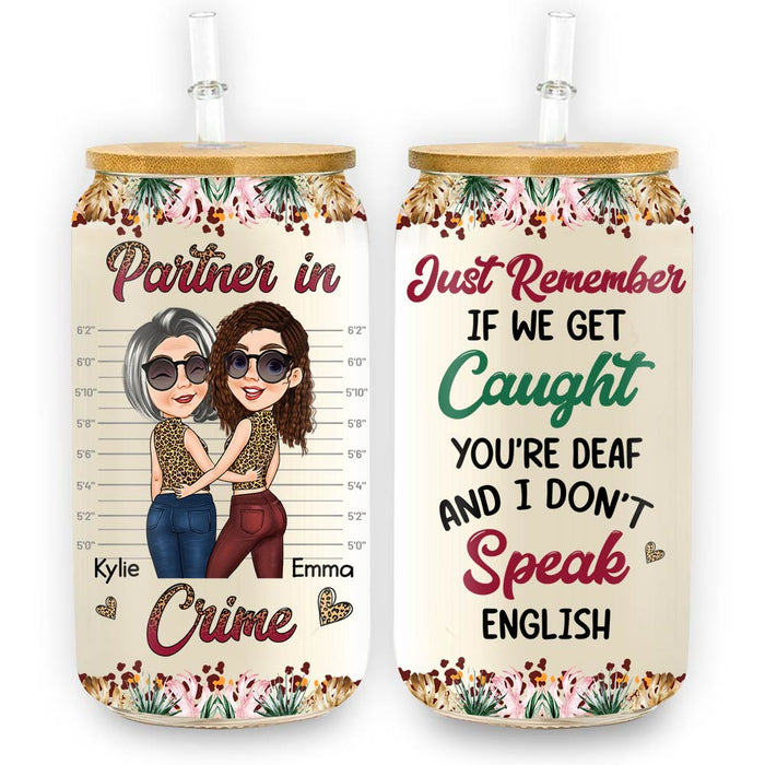 Personalized Gift For Mom Partner In Crime Glass Can 32258 1