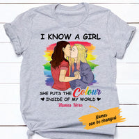 Personalized Colour LGBT Lesbian Love T Shirt SB151 65O53 thumb 1