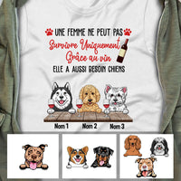 Personalized Chien Et Vin French Dog And Wine T Shirt AP155 67O60 thumb 1